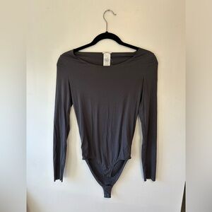 Wolford | Gray Solid Long Sleeve Bodysuit size XS